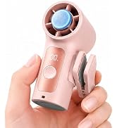 Sovrelon Portable Clip-On Mini Fan with Ice Cooler,Turbo Personal Handheld Mini Fan 3000mAh Recha...