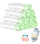 Tebery 100 Pack Portable Potty Chair Liners with Drawstring, Potty Bags Potty Liners Disposable f...