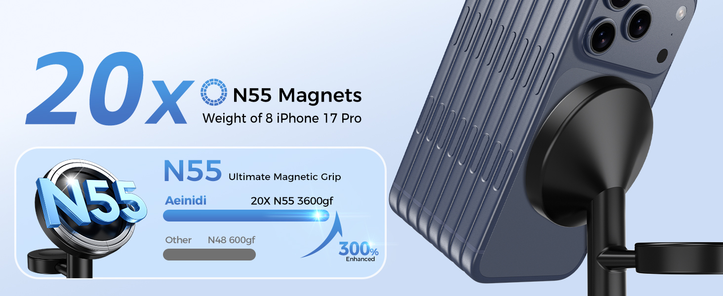 2026 3 in 1 Wireless Charging Station Compatible with MagSafe Charger Stand