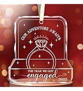 NewEleven Engagement Gifts for Couples 2025 - Gift for Newly Engaged Couples, Happy Engagement Gi...