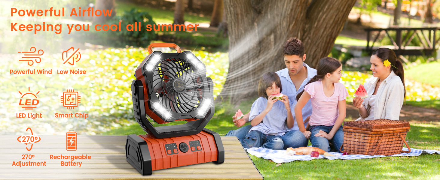 Portable Fans Rechargeable