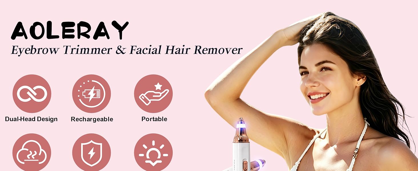 Eyebrow Trimmer and Facial Hair Remover