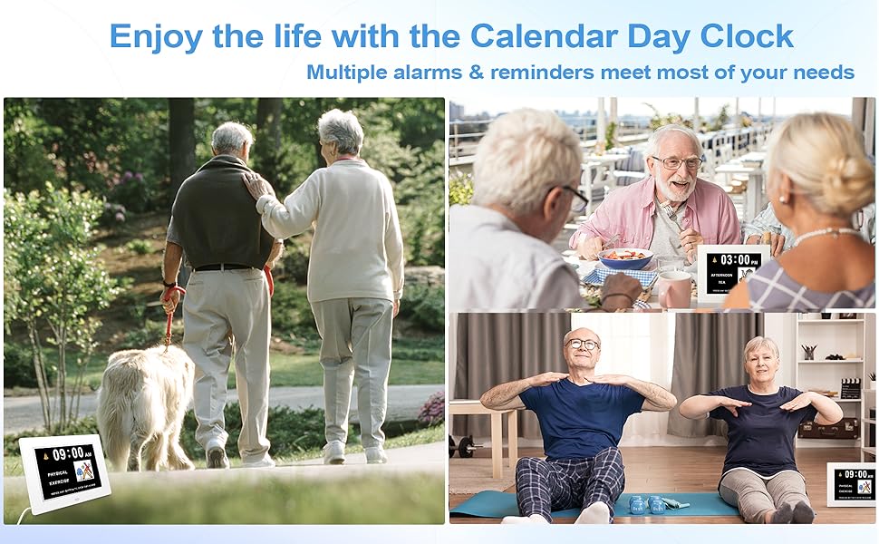 Digital Calendar Alarm Day Clock