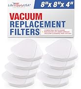 LifeSupplyUSA Vacuum Foam and Felt Filter Replacement Kit Compatible with Shark Navigator Lift-Aw...