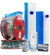 RepRapper Filament Storage Bag Vacuum, Drying Sealed 16 Cleaning Bags with Two Sizes for 3D Print...