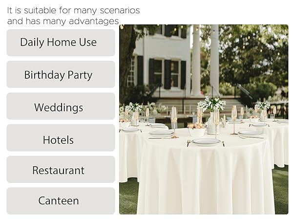 ivory tablecloths