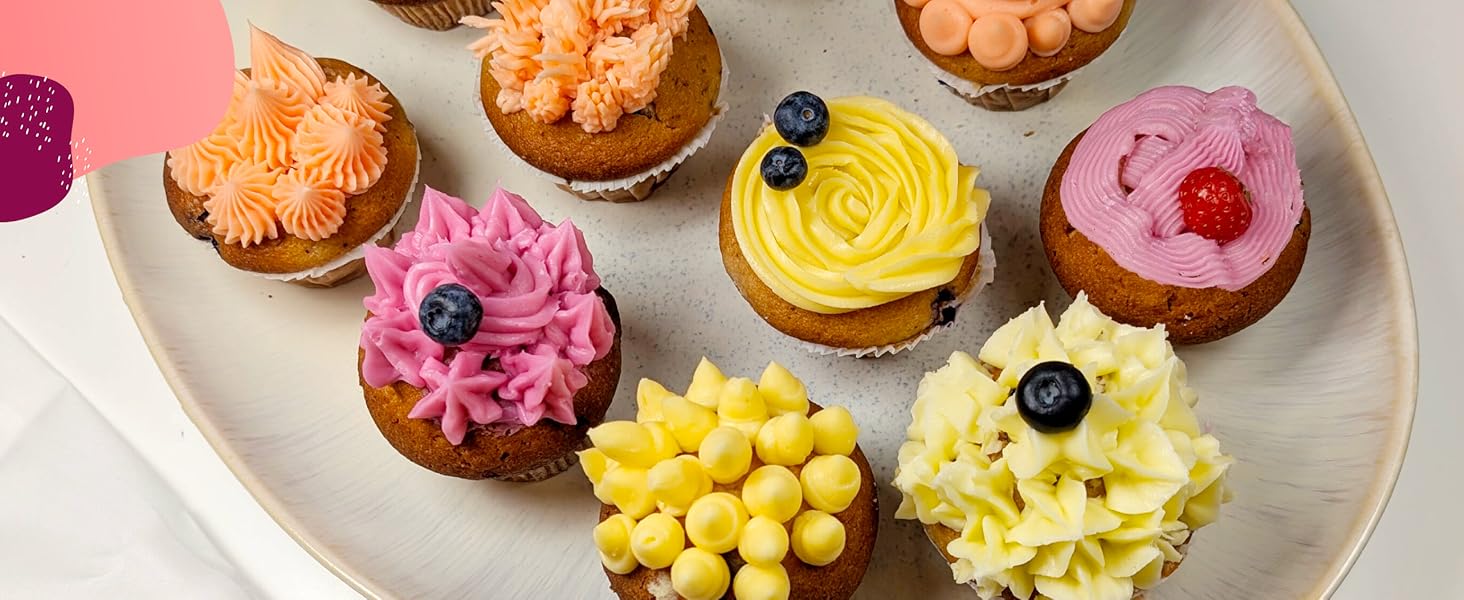 cupcakes decorating decorate cream piping bag tips nozzles bags