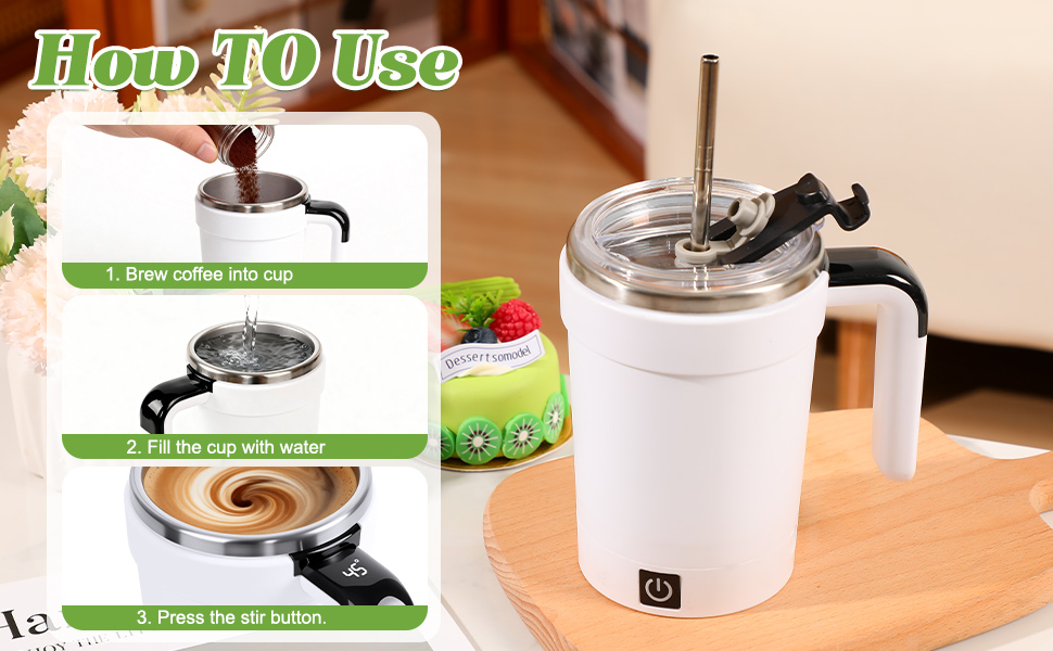 Automatic Magnetic Stirring Coffee Mug
