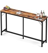 ODK 71 Inch Bar Table, Bar Height Pub Table, Counter Height Bar Table, Rectangular High Top Kitch...