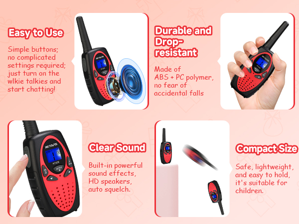 walkie talkie for kids long range outside toys for kids ages 8-12
