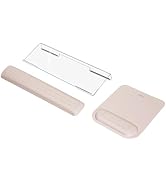 MOSISO Computer Keyboard Stand&amp;Wrist Rest Support for Keyboard &amp;Mouse Pad Set, Ergonomic Massage ...