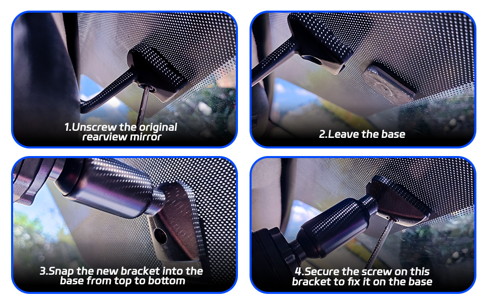mirror dash cam mount