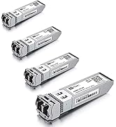10G Multimode SFP+ LC Module, 10GBase-SR Fiber Transceiver for Cisco SFP-10G-SR, Meraki MA-SFP-10...