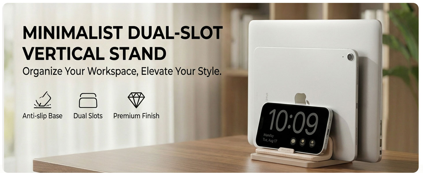 Vertical laptop stand