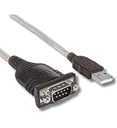 Manhattan USB to RS232 Serial Adapter Converter – Long 18 Inch Cable Cord, 24 AWG - Connects Seri...