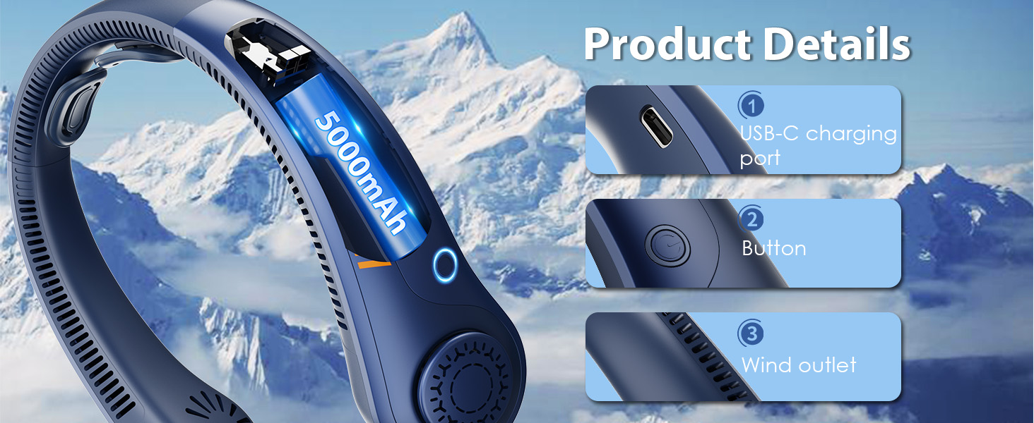 Neck Fan Rechargeable