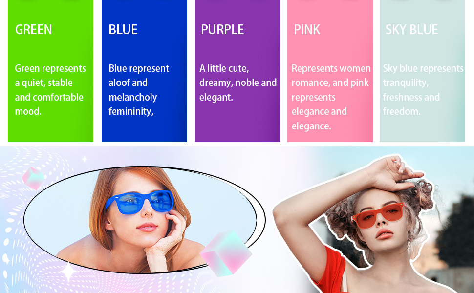 colorful sunglasses