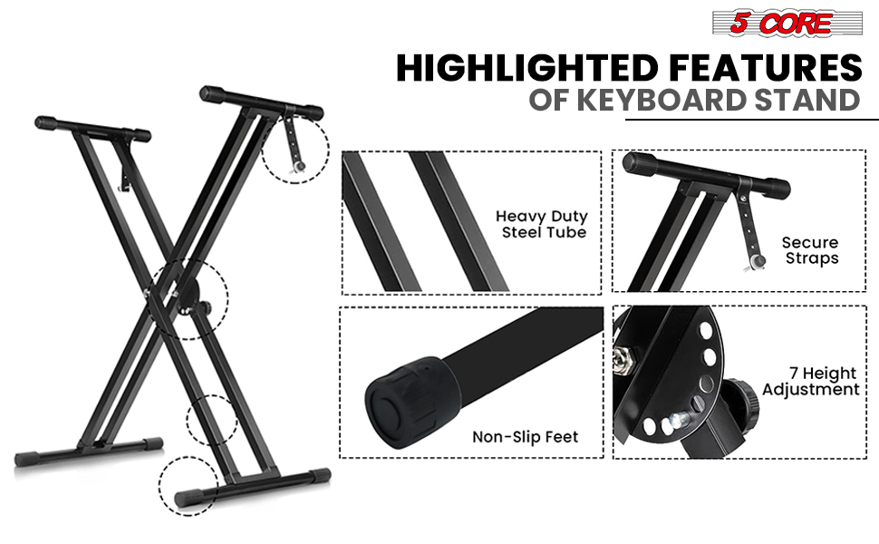 keyboard stand,double keyboard stand,electronic keyboard stand,double x keyboard stand