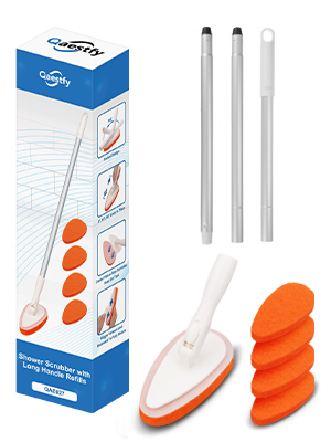 What&amp;#39;s in this box? Aluminum rods x 3, scrubber head x 1, scrubber refill x 4