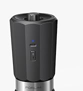 FORLIM 2-Speed Gravity Electric Salt and Pepper Grinder Set, 800mAh Rechargeable, Upgraded Auto-R...