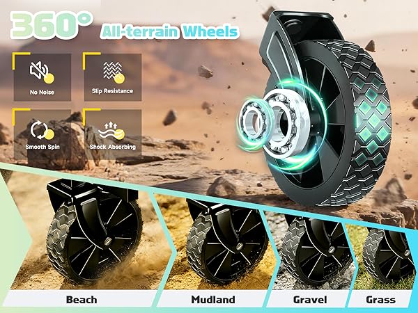Collapsible Wagon Cart with Wheels Foldable