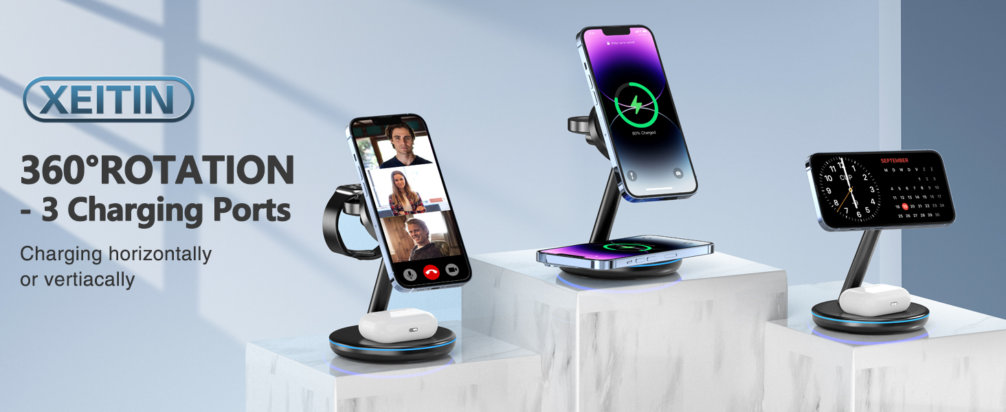 3 in 1 Wireless Charging Station