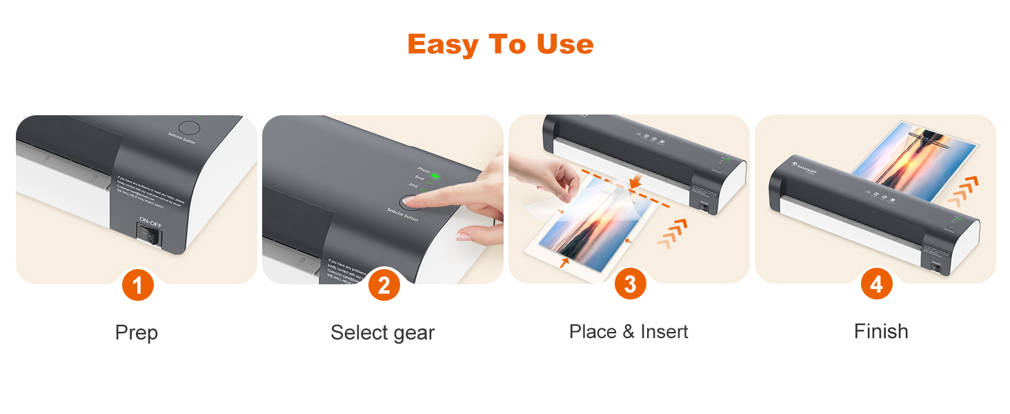 laminator machine with laminating sheets