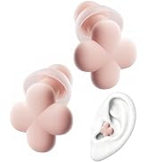 QubitPulse Bloom Ear Plugs, Earplugs for Small Ear Canals, Ultra-Comfy Stylish Earplugs for Women...