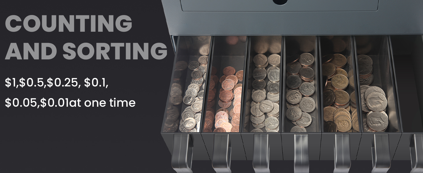 cs-610s+pro heavy duty coin sorter machine