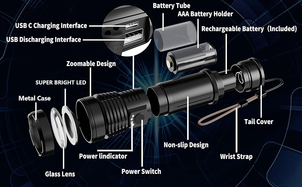 rechargeable flashlights