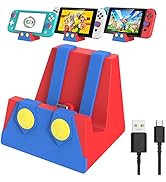 HEIYING Switch Charging Dock for Nintendo Switch/Switch Lite/Switch OLED, Portable Switch Chargin...