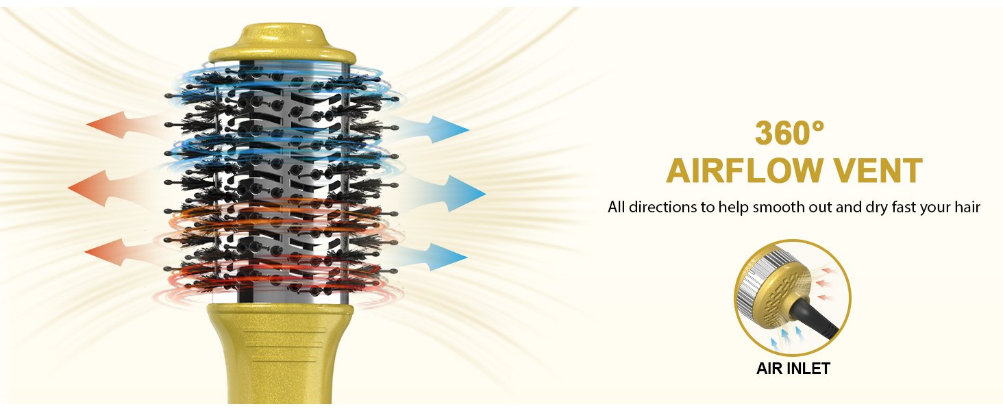 curling brush hair dryer