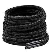 Handshop 2 Pairs Round Boots Shoelaces Heavy Duty Outdoor Shoe Laces 30-63” Shoestrings For Hikin...