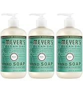 MRS. MEYER'S CLEAN DAY Hand Soap, Made with Essential Oils, Basil, 12.5 fl. oz - Pack of 3