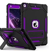 ZoneFoker Case for iPad 9th/8th/7th Generation 2021/2020/2019(10.2 inch), Heavy Duty Military Gra...