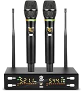 G-MARK X320FM Microphone Karaoke Wireless Microphone Professional All Metal Build, Frequency Sele...