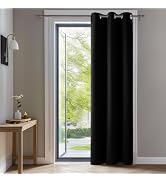 Deconovo Blackout Curtain for Living Room 63 Inches Long, Door Curtain | Closet Drape 1 Panel, Ro...