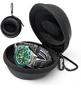 Ohuhu Watch Travel Case for Men Portable Single Watch Box and Storage Organizer for Wristwatches ...