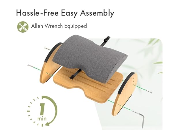 under the desk foot rest adjustable