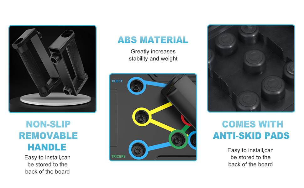 Premium quality abs color coded push up stands