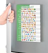 Visual Grocery List Magnet Pad for Fridge - Meal Planner And Grocery List Notepad - 6 x 9 inches ...