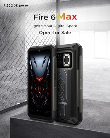 DOOGEE Fire 6 Max(2025) 5G Rugged Smartphone with Thermal Image Camera