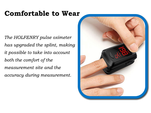 HOLFENRY pulse oximeter - comfortable to wear