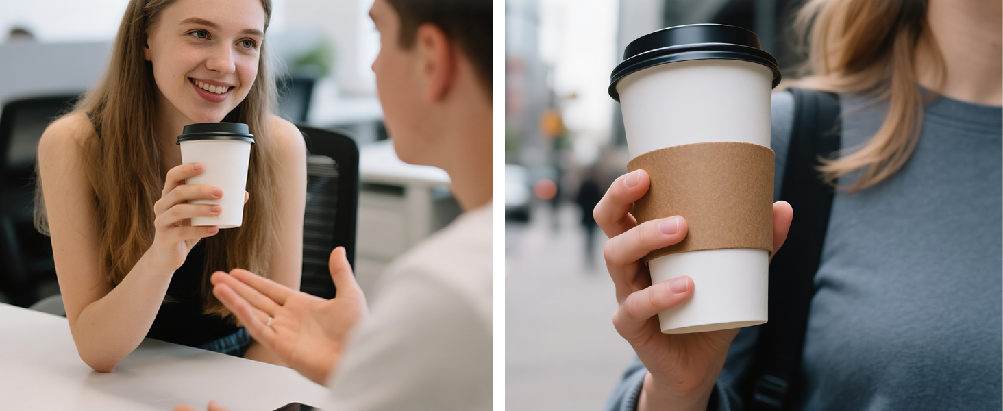 coffee cups with lids