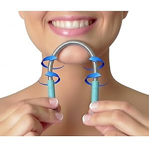 Bellabe facial hair remover on the chin