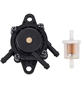49040-7001 49040-2075 808656 Fuel Pump &amp; 49019-0027 Fuel Filter for Lawn Mower kawasaki FH721V FH...