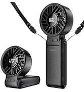 Miniso Handheld Portable High-speed fan,Foldable Design,Rechargeable Personal Fan with 120 High S...