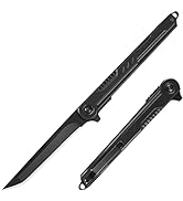 FUNBRO EDC Pocket Knife for Men, Tanto Folding Knives with 7CR13Mov Stainless Steel Blade, Slim S...