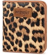 X Wrangler Small Leopard Print Wallets for Women Slim Thin Wallet Card Cases Money Organizer Thin...
