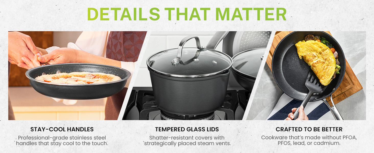 Pots and pans set nonstick cookware set nonstick frying pans kitchen cookware set